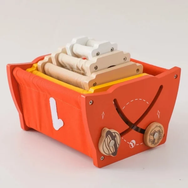Fusée à Empiler en Bois et Tissu – Image 2