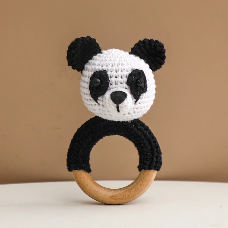 hochet bébé coton panda