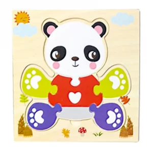 puzzle en bois panda