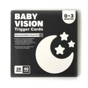carte de stimulation visuelle montessori 0 à 3 mois