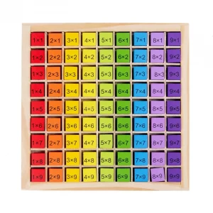 plateau de multiplication en bois éducatif