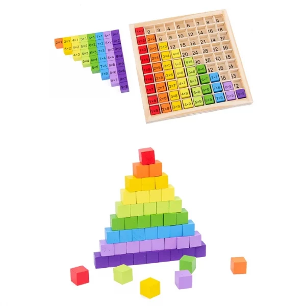 plateau de multiplication en bois montessori