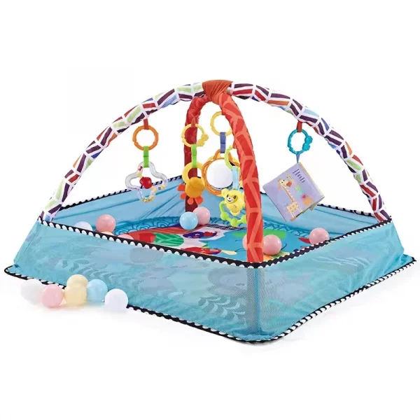 tapis de jeu évolutif pour bébé bleu
