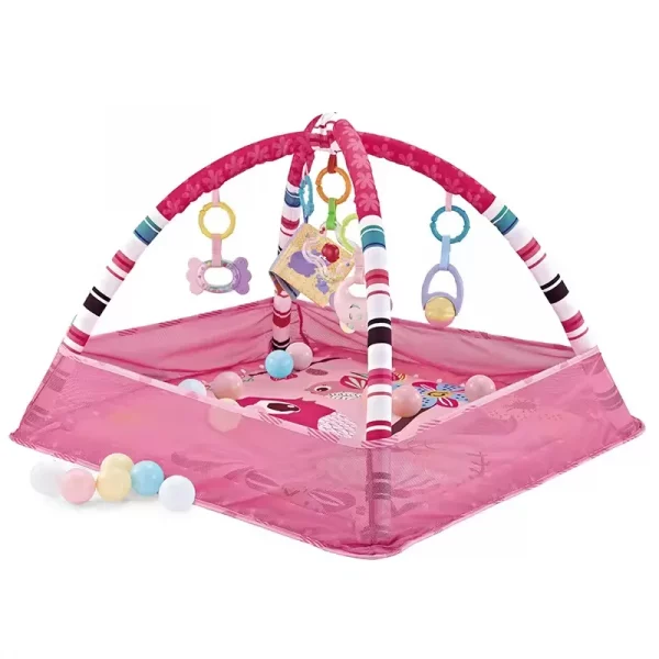tapis de jeu évolutif pour bébé rose