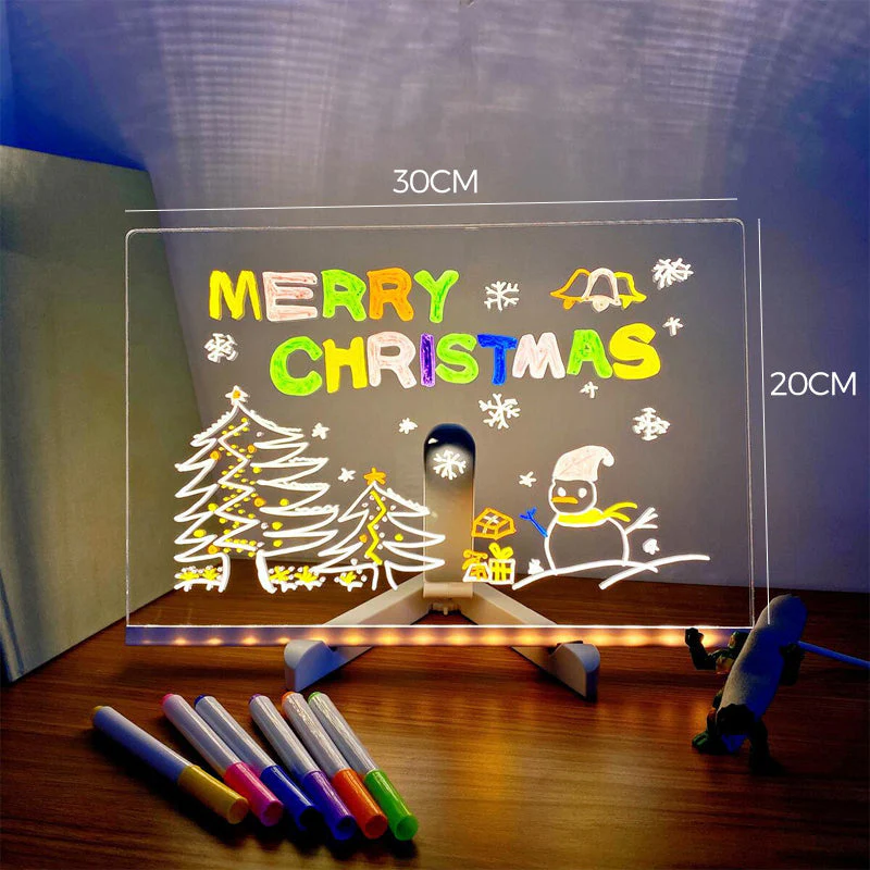 tableau led dessin fluorescent 1
